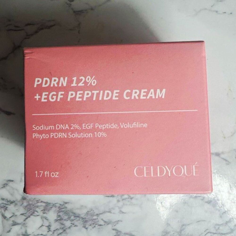 CELDYQUÉ PDRN 12% + EGF Peptide Face Moisturizer Cream, Pink, 1.7 fl oz